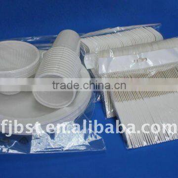 catering disposable tableware set