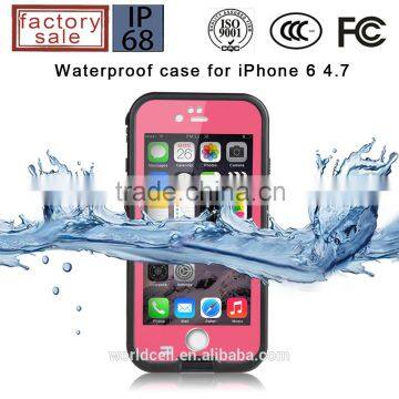 for iphone6 waterproof case IP68 certified waterproof snowproof dirtpoof shock resistant protective case cover
