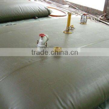 dark green pillow storage diesel or gasoline tank