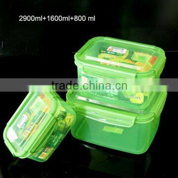 silicone co-injected Rectangular airtight storage food container