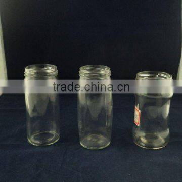 clear glass jar for food, pickles, sugar, cherry, jam