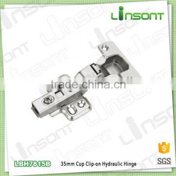 China supplier soft close clip on butt hinge furniture hardware cabinet hinge