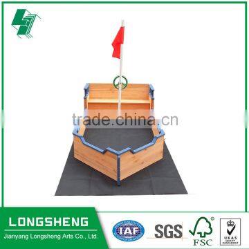Boat Shape Wooden Sandbox