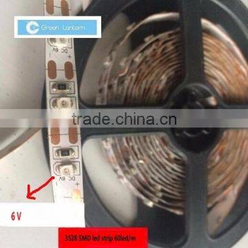 High quality smd 3528 6v led strip 6v led waterproof light strip