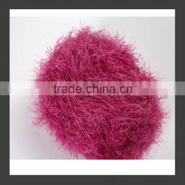 Dyed 100%Polyester Feather Knitting crochet yarn for hand knitting scarf