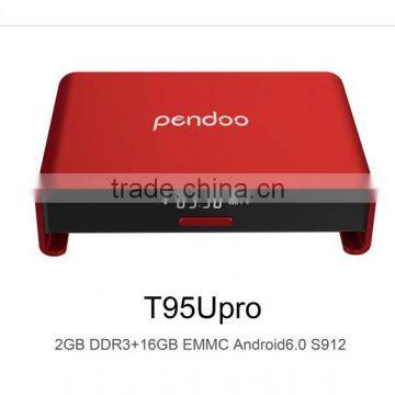 Pendoo T95U Pro Amlogic S912 Octa Core Android 6.0 Smart TV Box H96 pro Kodi 17.0 bluetooth 4.0 2GB 16GB H96 pro