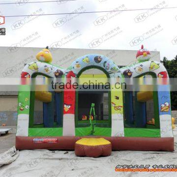 Competitive Price Durable Crazy Birds Cartoon New Design Inflatable Bouncer Box