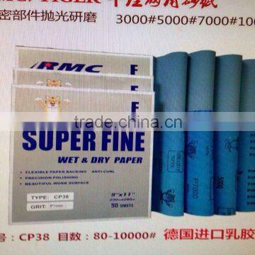 Wet & Dry Sand Paper Roll for Precision Machined Parts Polishing or Lapping