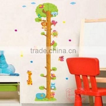 Cartoon Animal Children's Measuring Wall Sticker / Cute Kids Height sticker / Tree Height Chart Measure