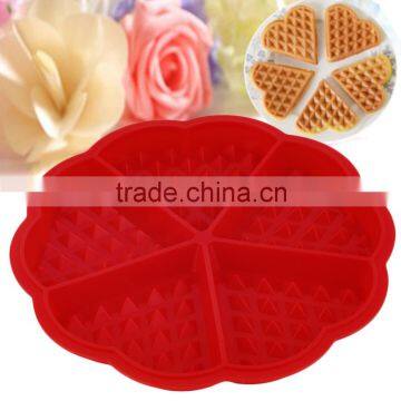 4 Cavity Waffles Cake Chocolate Silicone Mold Baking Mould Pan Bubble Waffle photo-2