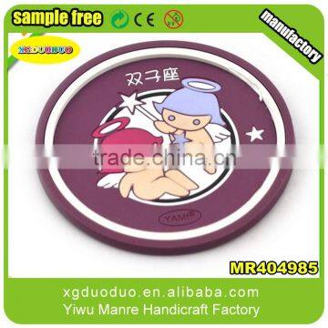 2015 Silicone Cup Mat Cute Colorful Carton Cup Coaster Cup Porta Copos Cushion Holder photo-4