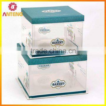 Customized Clear Gold Color Printing Souvenir Gift Plastic Box