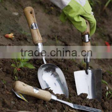 C&C stainless steel wooden handle garden tool set