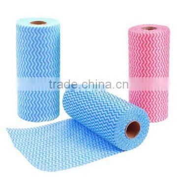 nonwoven dish cloth roll for household cleaning