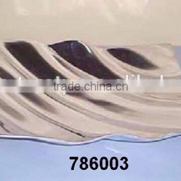 Table Decoration Aluminium Metal Six Column Fruit Tray Rectangular Shiny Mirror Polish photo-4