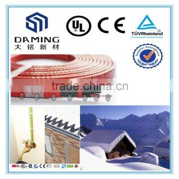 Anti-freezing automotive heating cable for gutter drain