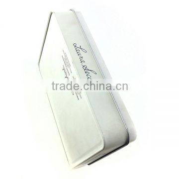 rectangle hinged beautiful jewelry tin packaging box