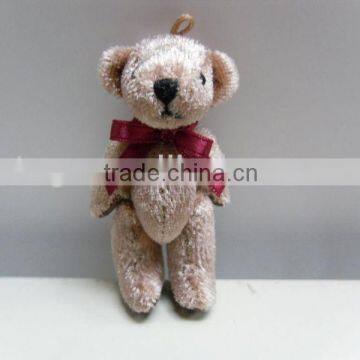 6cm Mini Plush joined Teddy Bear & Movable Arm / Leg