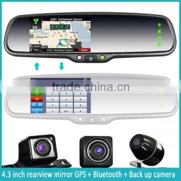 Rearview Mirror With User Manual GPS Navigation Car Rear View Bluetooth Camera