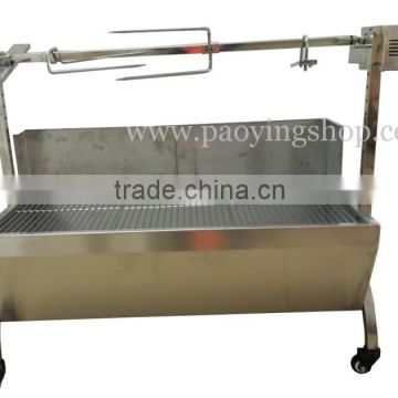 89cm Heavy Duty Stainless Steel Spit Roaster Rotisserie Charcoal BBQ Grill with 60kg Motor