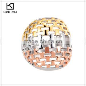 Kalen Jewelry Fshion Gold Stainless Steel Rings From China photo-2
