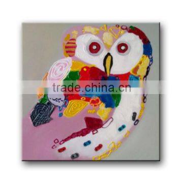 Handmade thick textured new animal painting