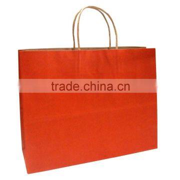 Promotional plain Colors Kraft Paper Bag with Handles