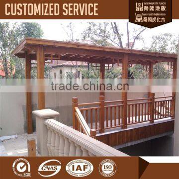 pergola for carbonized wood