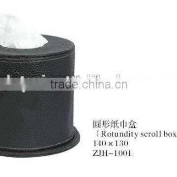 Elegant Home or Hotel Supplies Wooden Tissue Box Cover Leather photo-2