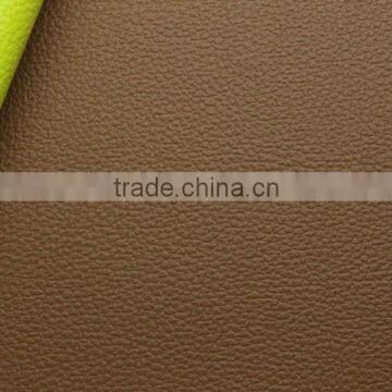 Hot sale cheap lichi prain PU artificial leather for shoes,bags,sofa