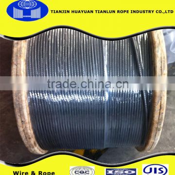 6*19S+FC 14mm~30mm UNGAL STEEL WIRE ROPE FOR MINING WINCH