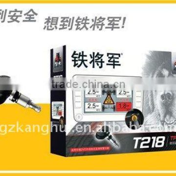 T-218 car tire pressure monitoring system with long life tadrian battery for the sensors