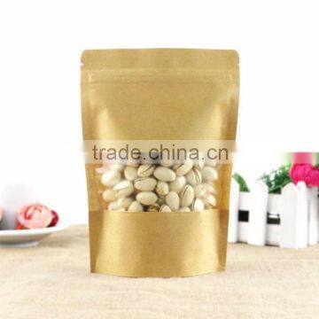 High Barrier Kraft Paper Stand up Zipper Coffee Pouch Bags with Aroma Degassing Valve