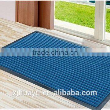 antislip Entrance recycled rubber rugs with rubber bottom door mat