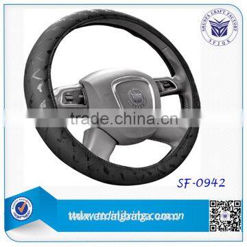 Fairness dark chaser leather steering wheel cover/Car Accessories