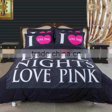 2016 hot sale 3D polyester brushed digital printing bedsheet