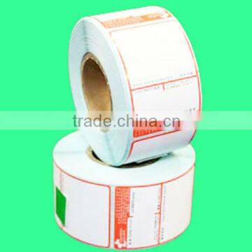 thermal adhesive printed price label for supermarket