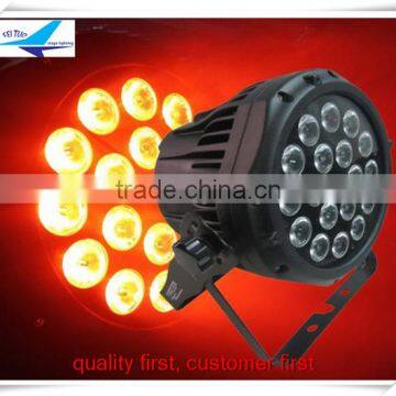 (6pcs)free Shipping Led Stage Equipment 18x10w 4in1 Ip65 Led Rgbw Par Light