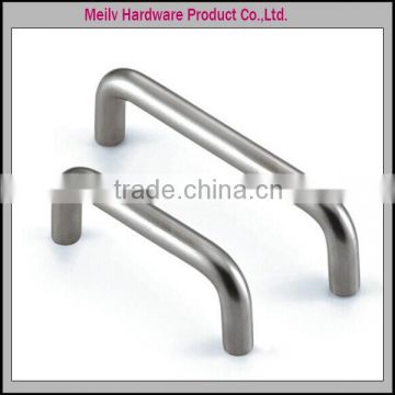 Good quality ss304 Bent furniture cabinet handle hollow and solid available V