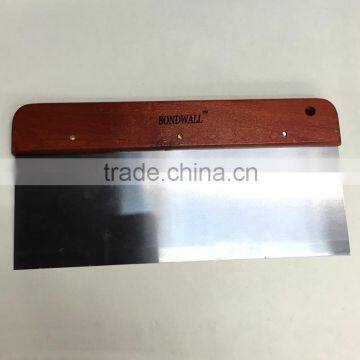 Wholesale side scraper 6" 8" 10" wall putty knife wooden handle bricklaying trowel