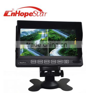 Remote control SD card vga input widescreen 16:9 7inch dvr lcd car monitor