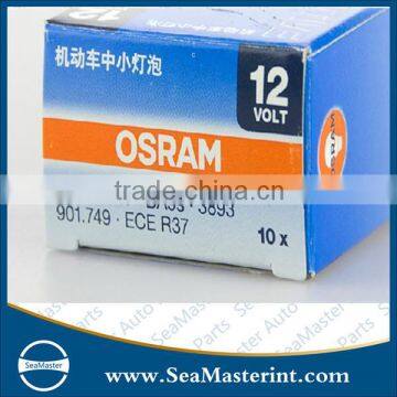 Original Osram 3893 T4W 12V 4W halogen light for Auto lamp