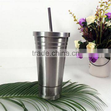 16oz customer logo insulated tumbler travel mug double wall vacuum stainless steel water bottle coffe mug with lid