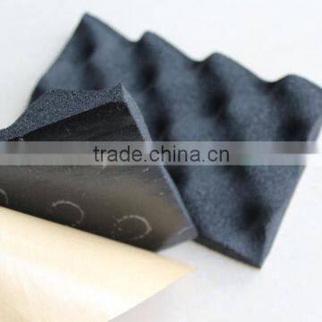 Sound Insulation Auditorium Acoustic Panel, Wave Pointy Black Acoustic Foam, Sound Filter Studio Foam Wholesale