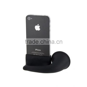 Black Horn Stand Amplifier Holder For iphone Silicone