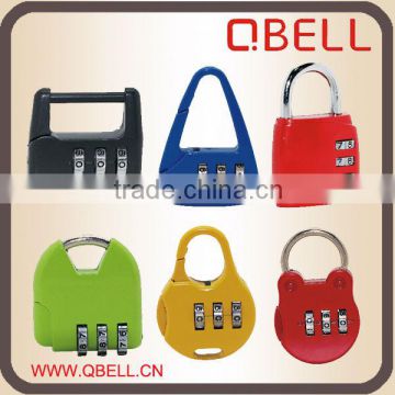 Colourful Built in 3 digit combination Luggage Lock