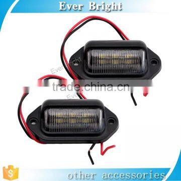 New led license plate light 12V 2835 6smd for auto car tail light