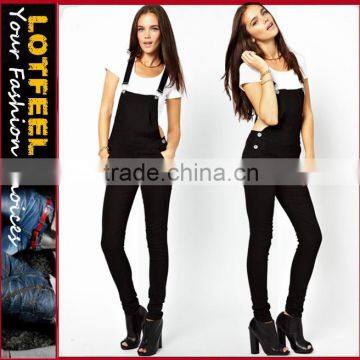 High quality women Denim Dungarees jeans pants (LOTX121)