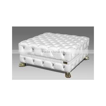 fashion fabric storage stool crystal button ottoman