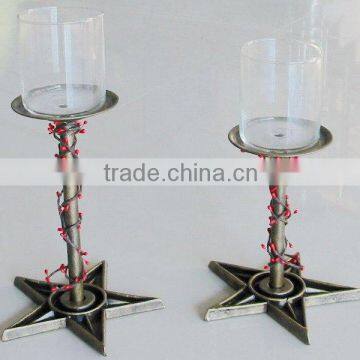 Metal Five Stars Candlestick holder Candle stand Home decor